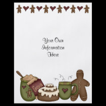 Flyer -Winter fun-Cocoa-Hot Chocolate-Gingerbread flyers