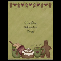 Flyer -Winter fun-Cocoa-Hot Chocolate-Gingerbread flyers