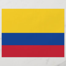 Flyer with Flag of Colombia