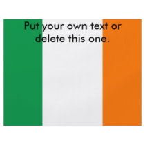 Flyer with Flag of Ireland