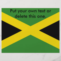Flyer with Flag of Jamaica