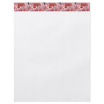 Flyers custom Pink Rose Flower Border Holidays