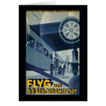 Flyg Aerotransport Airline Airplane Aeroplane Greeting Card
