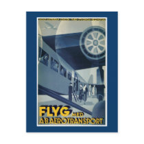 Flyg Med A-B Aerotransport Postcard