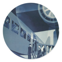 Flyg Med A-B Aerotransport Round Sticker