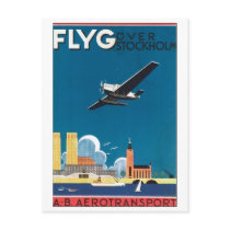 Flyg Over Stockholm, AB Aerotransport Post Card