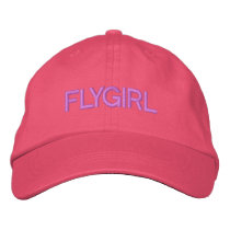 'FLYGIRL' CAP EMBROIDERED BASEBALL CAPS