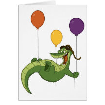 Flying Alligator Card