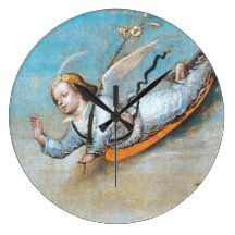 FLYING ANNUNCIATION ANGEL WALL CLOCK
