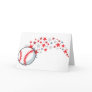 Flying Baseball with Stars Greeting Cards