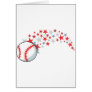 Flying Baseball with Stars Cards
