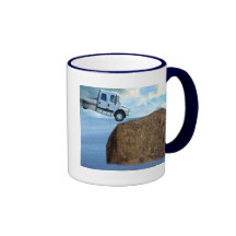 Flying big rig headed for a mound, mug