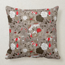 flying birds pillow