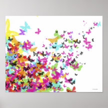 Flying Butterflies Print