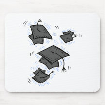 Flying Caps! Mouse Pad