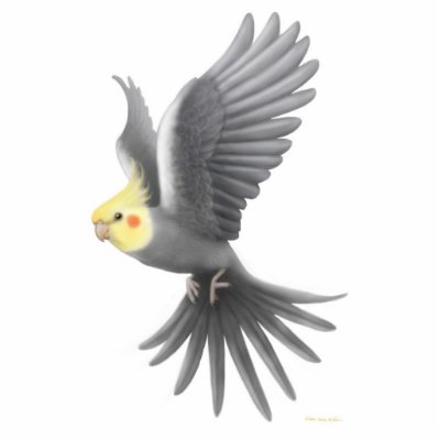 Flying Cockatiel Holiday Ornament by twopurringcats