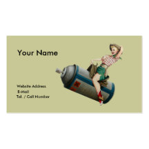 Flying Cowgirl Business Cards