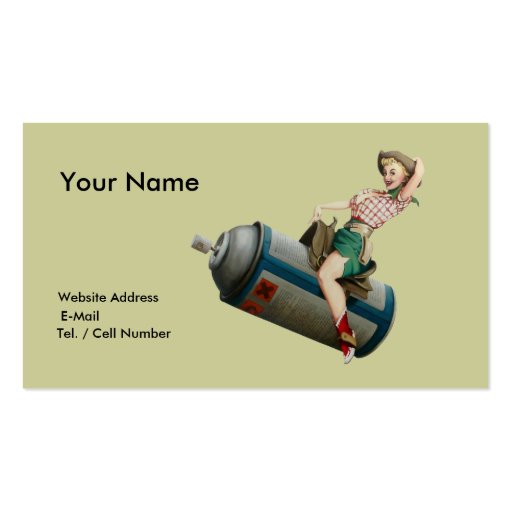 Flying Cowgirl Business Cards