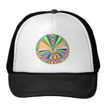 FLYING Disc - Wheel Circle Rainbow Patterns Hat