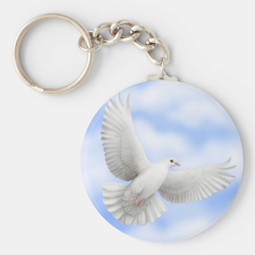 Flying Dove Keychain