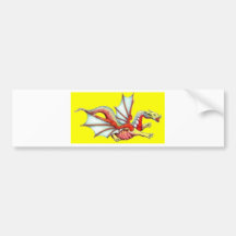 Flying Dragon Bumper Sticker