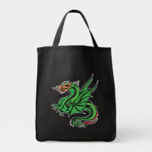 Flying Dragon Tote Bags