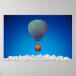 Flying Elephant Poster