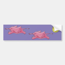 Flying Elephants Bumper Stickers