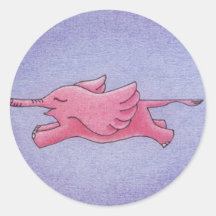 Flying Elephants Sticker