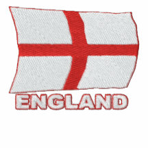 Flying England Flag Embroidered  Tracksuit Jacket