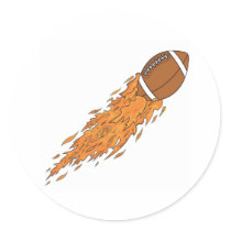 Flying Football Sticker