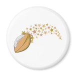 Flying Football with Stars Refrigerator Magnet