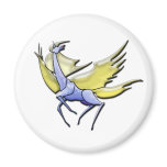 Flying Giraffe Refrigerator Magnet