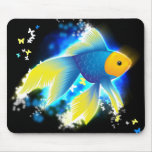 Flying Goldfish Mouse Pads