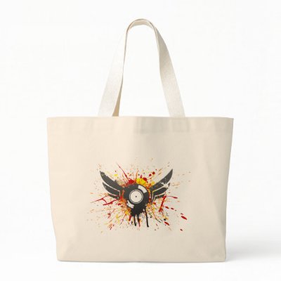 Flying Graffiti Record - Music Audio DJ Vinyl Tote Bag by HOTDJGEAR