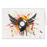 Flying Graffiti Record - Music Audio DJ Vinyl Greeting Cards