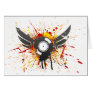 Flying Graffiti Record - Music Audio DJ Vinyl Greeting Cards