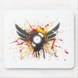 Flying Graffiti Record - Music Audio DJ Vinyl Mouse Pads
