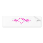 Flying Heart - Emo Alternative Grunge Rock Punk bumper stickers