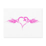 Flying Heart - Emo Alternative Grunge Rock Punk Postcard