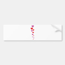 flying heart icon bumper stickers