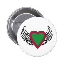 Flying Heart Pins