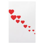 flying hearts icon stationery design