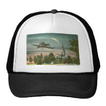 Flying High Over Old Chapel Mesh Hat