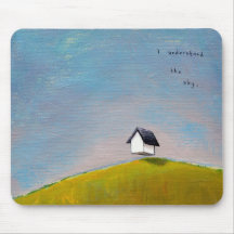 Flying house travel adventure fun unique art mouse pads