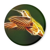 Flying Hummingbird Fridge Magnet