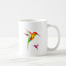 Flying Hummingbirds Coffee Mugs