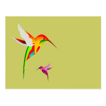 Flying Hummingbirds Post Cards