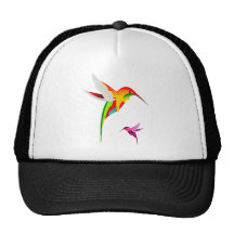 Flying Hummingbirds Trucker Hats