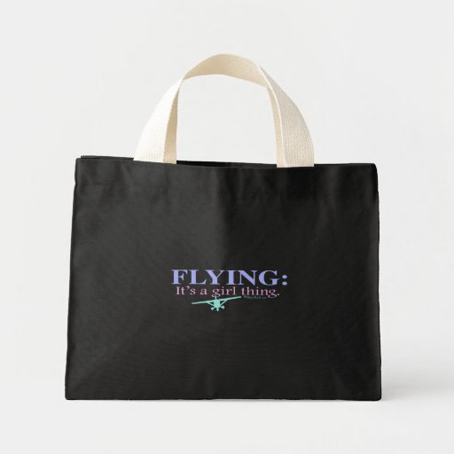 FLYING: IT'S A GIRL THING by Flying Diva Mary Ford Canvas Bags